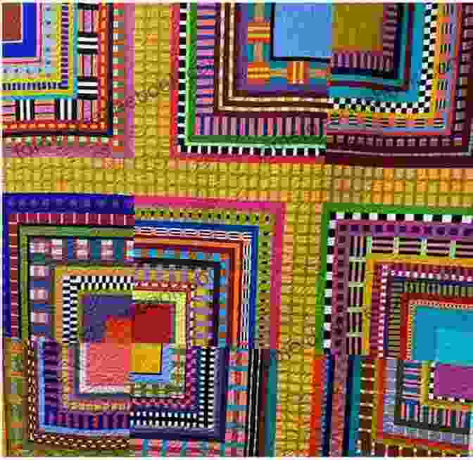 A Close Up Of A Lines By Design Quilt Featuring Intricate Lines, Vibrant Colors, And Geometric Patterns Lines By Design Quilts: 17 Projects Featuring The Innovative Designs Of Esch House Quilts