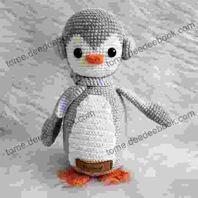 A Cute Penguin Amigurumi Wearing A Beret Penguin With Beret Amigurumi Pattern: Print Copy Layout