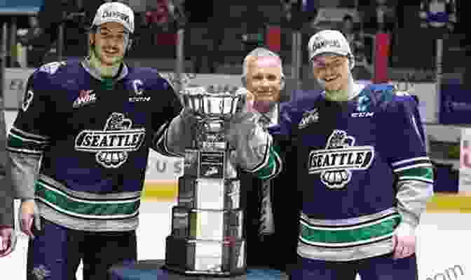 A Display Of The Seattle Steelheads' WHL Championship Trophies, A Testament To The Team's Dominance In The League. Snap Decision: The Originals (Seattle Steelheads 2)