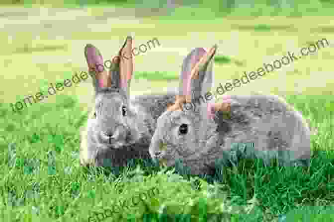 A Group Of Rabbits Playing In A Field Every Alice Knows Rabbits Are Born Late