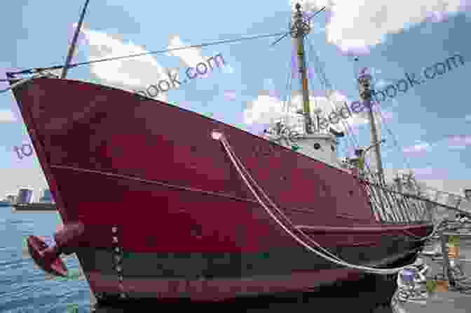 A Lightship Anchored In The Mid Atlantic Ocean. Lightships: Floating Lighthouses Of The Mid Atlantic