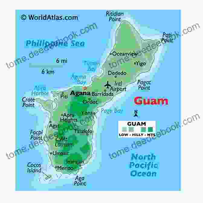 A Map Of Guam Highlighting Its Strategic Location In The Pacific Ocean Soldier Dogs #3: Secret Mission: Guam