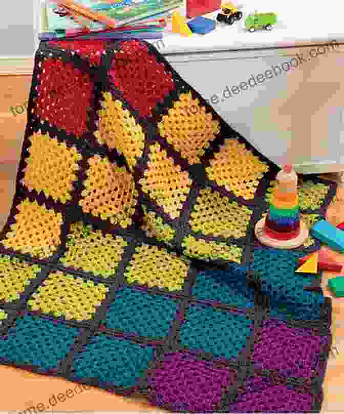 A Rainbow Granny In Bloom Afghan With Vibrant And Cheerful Colors Grannies In Bloom: 6 Afghans Using Granny Motifs (Crochet)