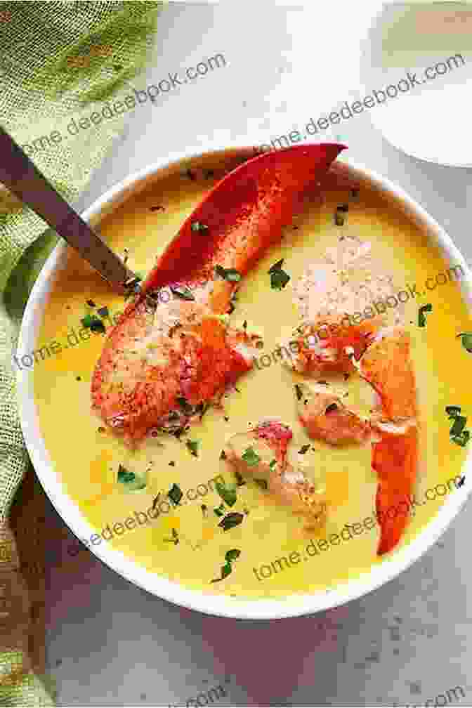 A Steaming Bowl Of Lobster Bisque, Garnished With Chives And Parsley Lobsters Bisques And Berries (Modern Mail Order Brides 12)