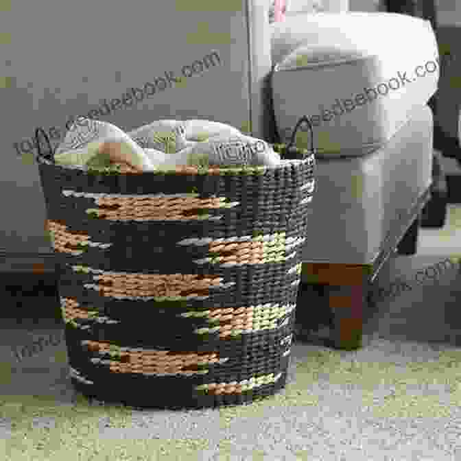 A Sturdy And Stylish Woven Basket With A Unique Shape And Texture That Is Perfect For Storage Or As A Decorative Accent Handwoven Table Linens: 27 Fabulous Projects From A Master Weaver