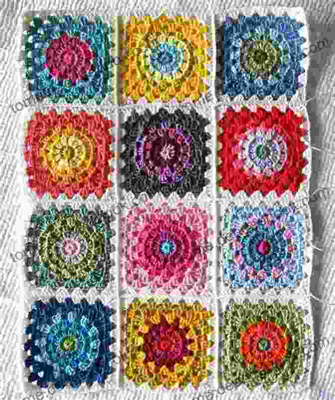 A Variety Of Granny Motifs In Different Colors And Patterns Grannies In Bloom: 6 Afghans Using Granny Motifs (Crochet)