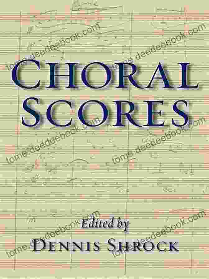 Choral Score By Dennis Shrock With Intricate Parts For Each Vocal Section Choral Scores Dennis Shrock