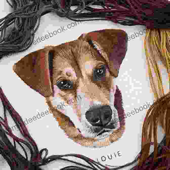 Embroidered Pet Portrait Capturing The Unique Features And Personality Of Your Furry Friend Bargello: 17 Modern Needlepoint Projects For You And Your Home