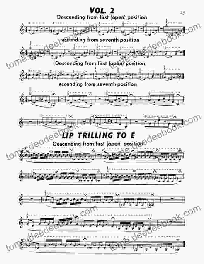 Etude No. 5: Developing Lip Flexibility And Control Ten Studies For Trombone Laurent Aubert