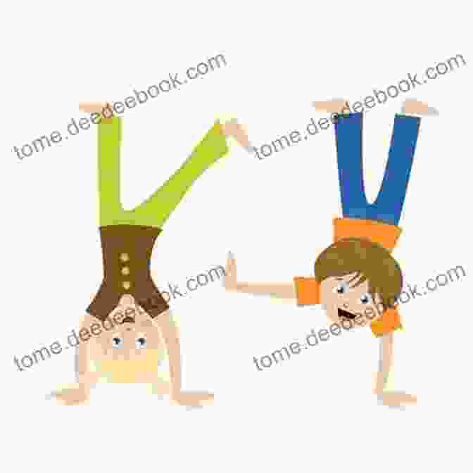 Illustration Of A Girl And A Boy Standing Upside Down, Holding Hands Upside Down World: Switch Bodies Tale