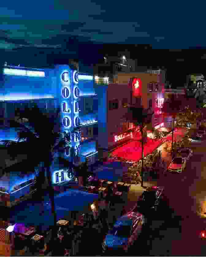 People Enjoying The Vibrant Nightlife In Miami's South Beach, Surrounded By Neon Lights And A Lively Atmosphere, Capturing The City's Energetic Spirit Neon South Marko Pogacar