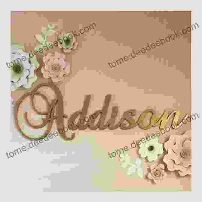 Personalized Name Sign With Intricate Lettering And Decorative Embellishments Bargello: 17 Modern Needlepoint Projects For You And Your Home