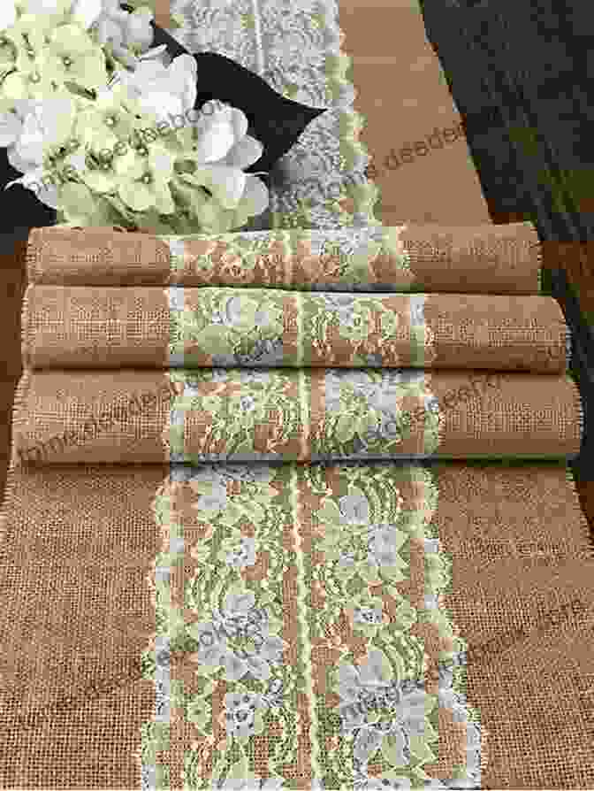 Rustic Burlap Table Runner With Embroidery Precut Table Runners Toppers (Annie S Quilting)