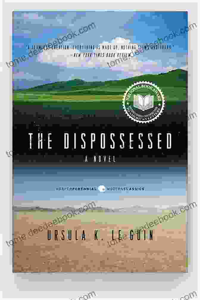 The Cover Of Ursula Le Guin's Novel The Dispossessed, Featuring A Stark Black And White Image Of A Man And Woman Standing On A Barren Landscape The Dispossessed Ursula K Le Guin