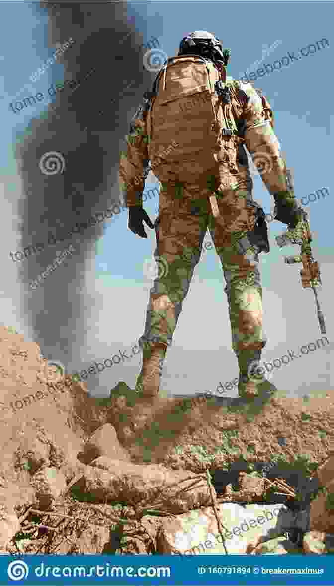 U.S. Soldier Standing In A Desert With His Rifle Raised. Captivity: 118 Days In Iraq And The Struggle For A World Without War