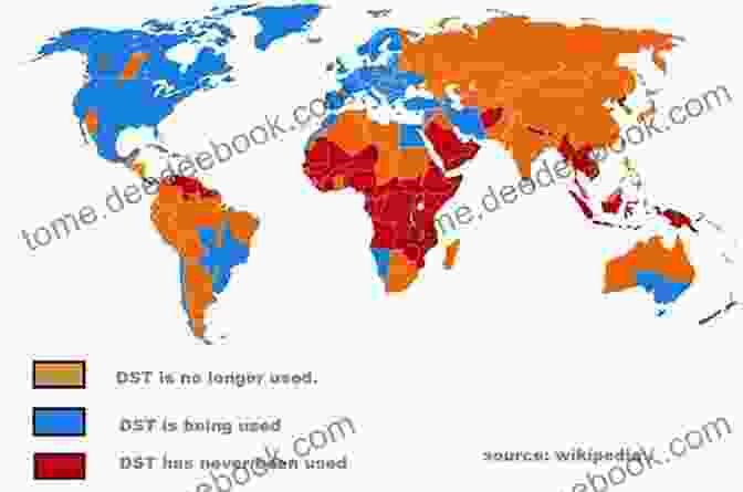 World Map Showing Countries That Observe Daylight Saving Time Daylight Saving Edward Hogan